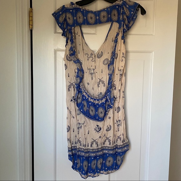 Rare SPELL coyote backless shift dress - Picture 5 of 9